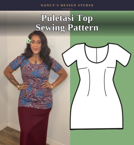 Puletasi Top Sewing Pattern — Sizes 0–30 | Instant PDF Download